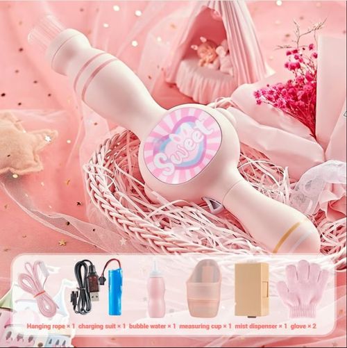 Machine à bulles de fumée infinie pour l'enfance Élastique magique