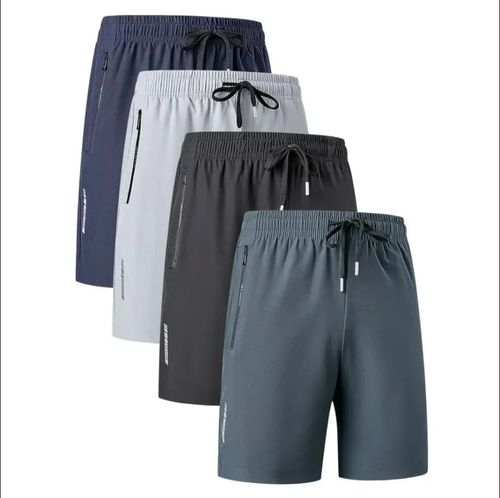 Lot de 4 shorts extensibles en coton pour homme pour l'été 🌞👕