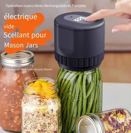 Machine à emballer sous vide électrique pour bocaux Mason