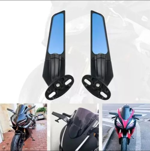 1 paire de rétroviseurs de moto rotatifs et réglables