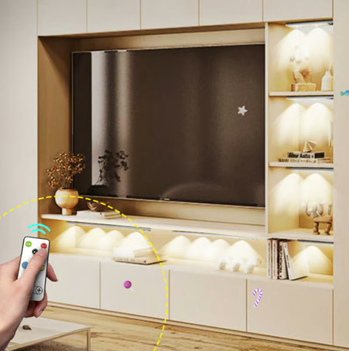 Barre lumineuse d'ambiance sous armoire télécommandée