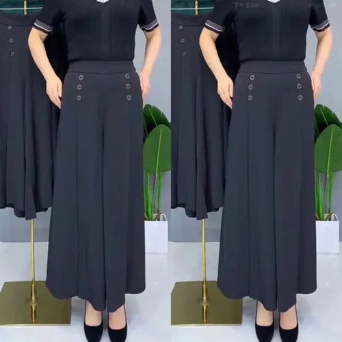 ✨Pantalon large plissé élégant