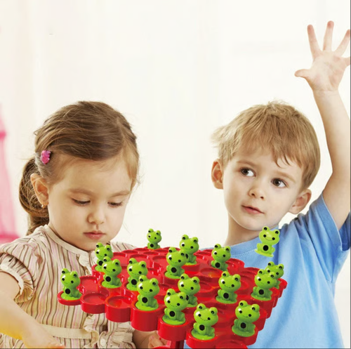 Ensemble de jouets d'équilibre en forme de grenouille pour enfants