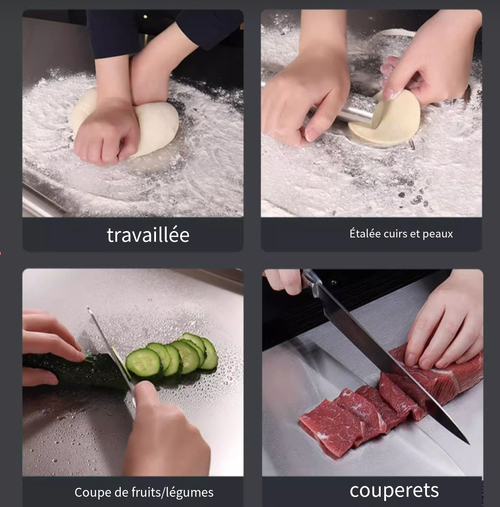 Planche à découper en acier inoxydable（30*40）