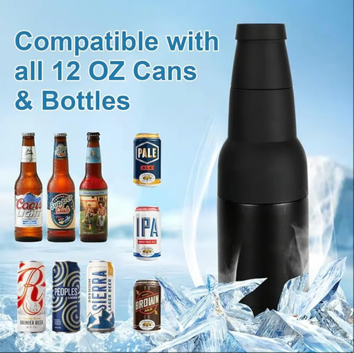 🍺Refroidisseur de bouteilles et de canettes de bière avec ouvre-bière🧊