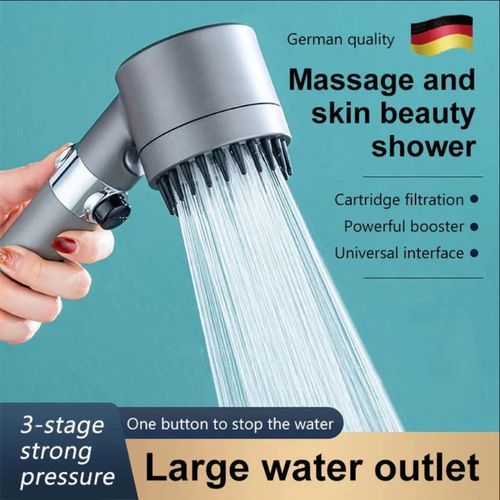 Massage 4 en 1 et Beauté de la Peau Pomme de Douche Multifonction