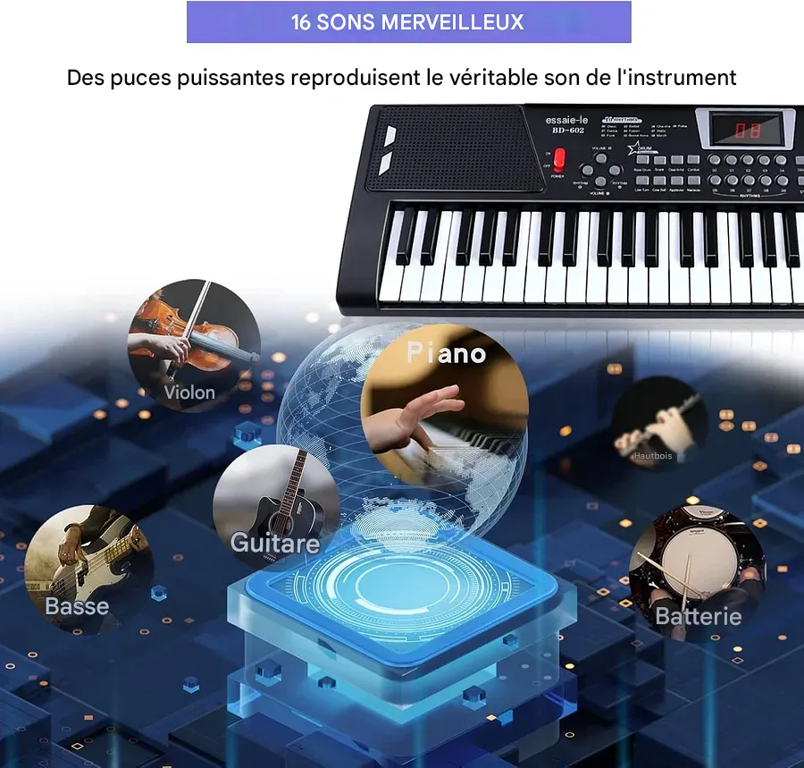 Clavier électronique construit en 61 exemplaires