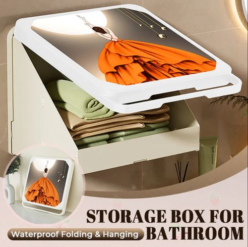 🔥Boîte de rangement pliable et suspendue étanche pour salle de bain