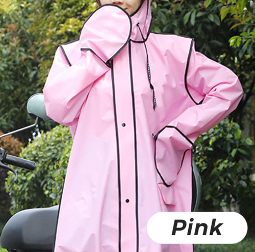 🌧️🥼 Imperméable réutilisable avec capuche (modèle adulte)