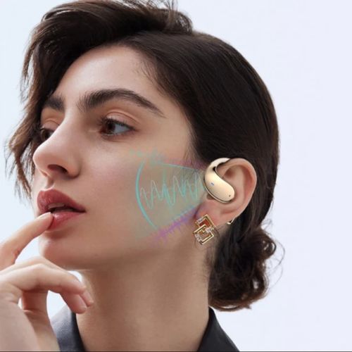 Écouteurs sans fil ouverts avec écran LED