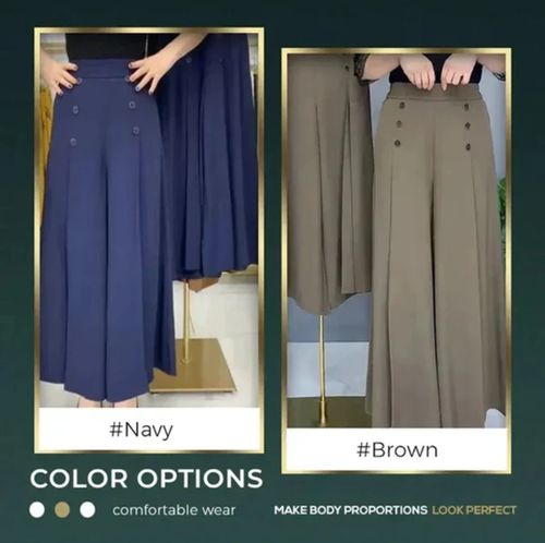 ✨Pantalon large plissé élégant