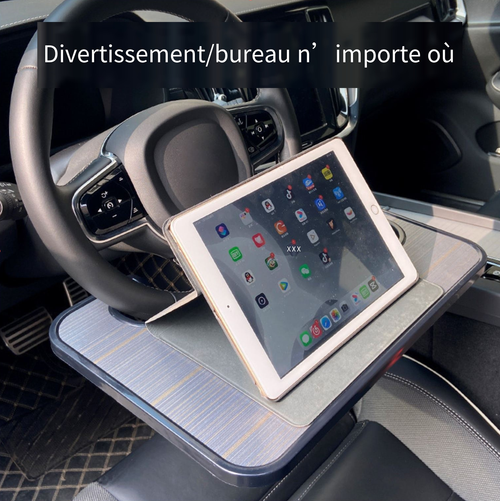 Plateau de volant de voiture universel multifonction 2 en 1