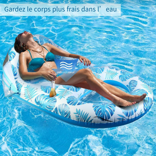 🌊Chaises longues de piscine avec auvents