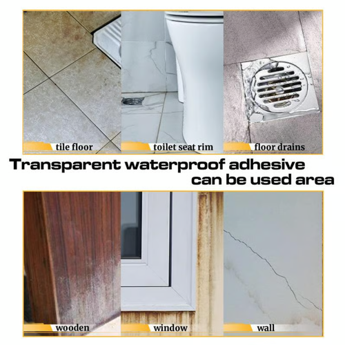 Invisible waterproofing agent, transparent waterproof sealant
