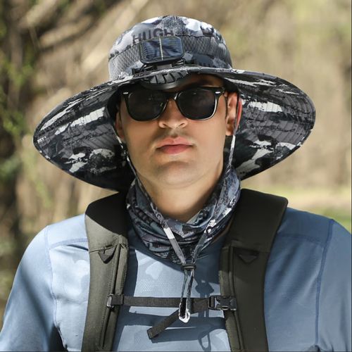 ⚡2025 Nouveau chapeau de soleil à ventilateur solaire ultraléger – Plus léger qu'une balle de baseball !⚾