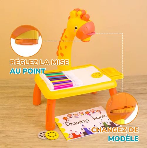 Table kids :La Table Proecteur deDessin cirafe Magique