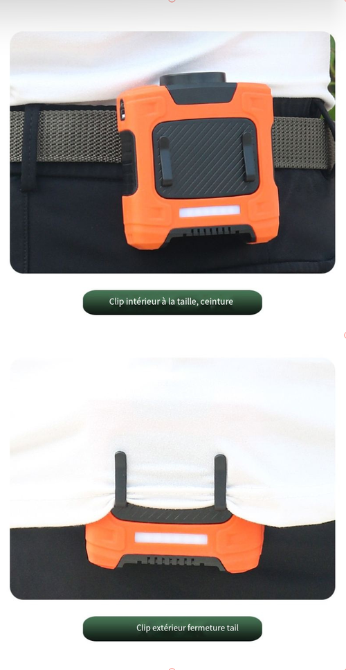 Ventilateur de camping rechargeable pour l'extérieur (5 000 mAh 10 000 mAh)