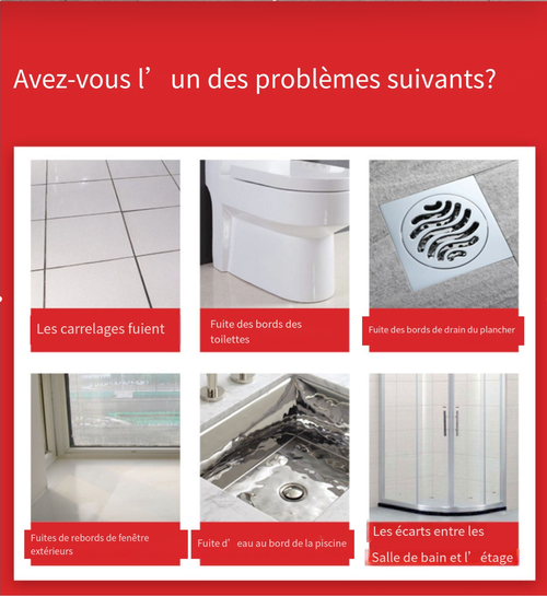 Colle adhésive transparente imperméable - Mastic d'étanchéité
