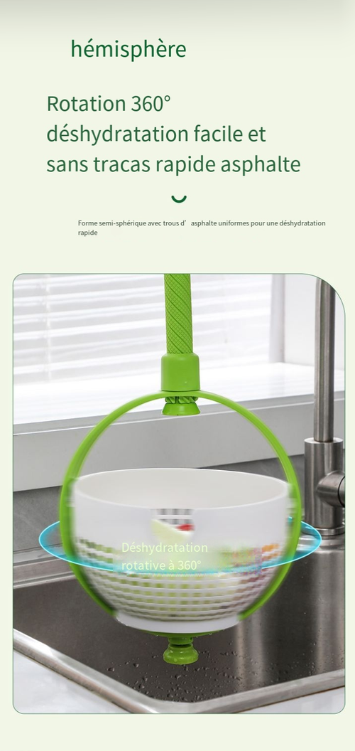 💧Panier de vidange rotatif