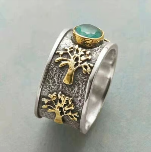 Bague vintage arbre de vie