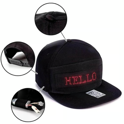 🧢Chapeau à message LED