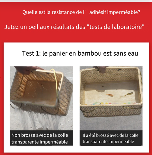 Colle adhésive transparente imperméable - Mastic d'étanchéité