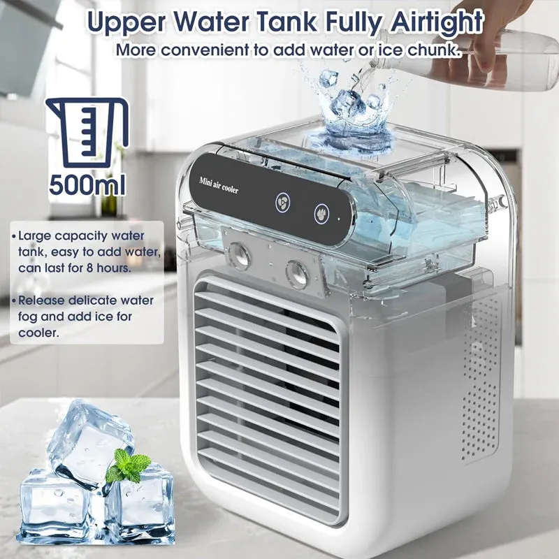 Mini climatiseur portable avec refroidisseur et humidificateur