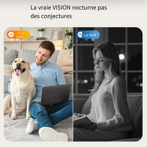 Mini caméra de sécurité intelligente HD à vision nocturne