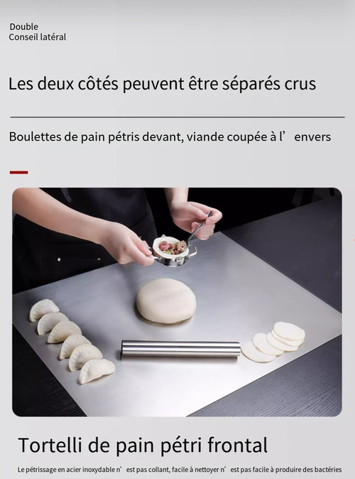 Planche à découper en acier inoxydable（30*40）