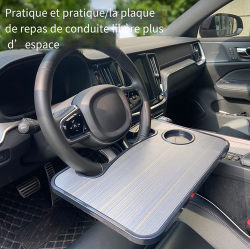 Plateau de volant de voiture universel multifonction 2 en 1