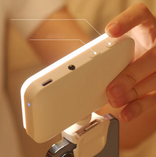 ✨ Lumière de charge de téléphone rotative à 3 couleurs, chaude et froide 📱🤳