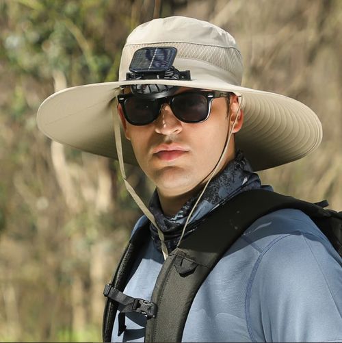 ⚡2025 Nouveau chapeau de soleil à ventilateur solaire ultraléger – Plus léger qu'une balle de baseball !⚾
