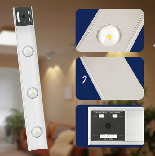 Barre lumineuse d'ambiance sous armoire télécommandée