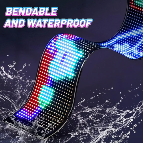 🌈Écran LED Bluetooth flexible ultra-mince