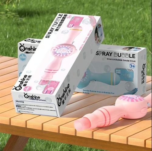 Machine à bulles de fumée infinie pour l'enfance Élastique magique