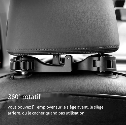 Crochets de siège auto 2 en 1 pour sacs et sacs à main avec support de téléphone : Achetez-en 2, obtenez-en 2 gratuits