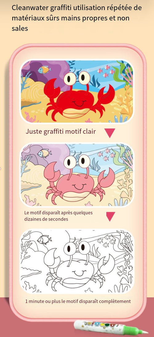 🎨Livres de coloriage à l'eau magiques pour les tout-petits
