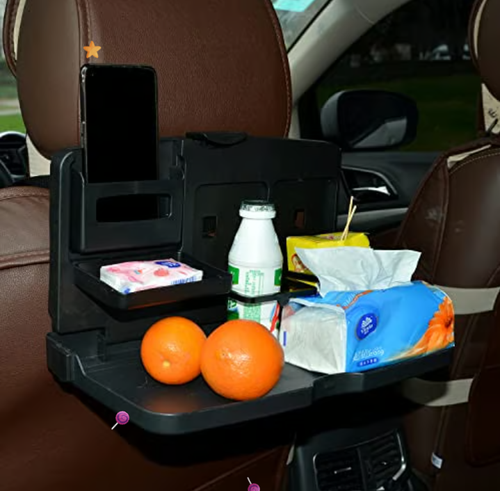 Table pliante pour siège arrière de voiture