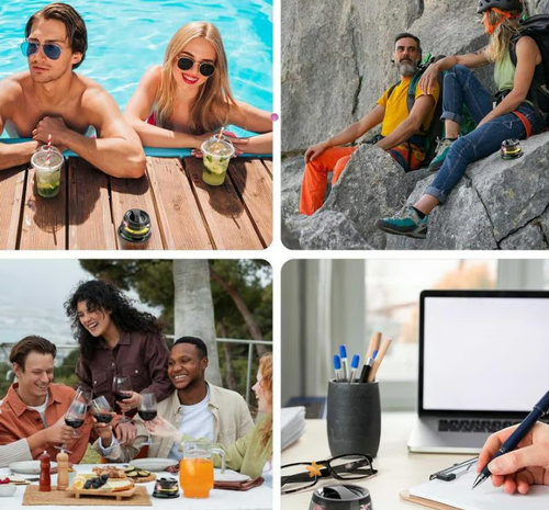 Enceinte Bluetooth magnétique avec support pour téléphone