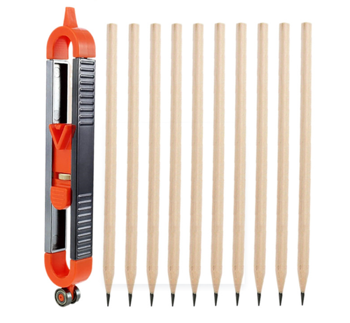 🔥Jauge de contour précise avec verrouillage+10 crayons