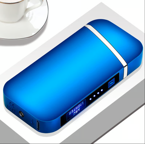 Briquet électrique avec effet arc plasma et éclairage tactile