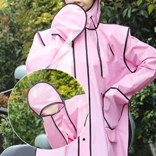 🌧️🥼 Imperméable réutilisable avec capuche (modèle adulte)