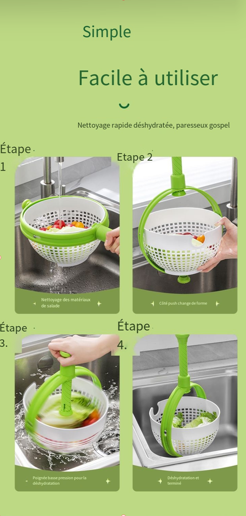 💧Panier de vidange rotatif