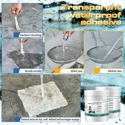 Invisible waterproofing agent, transparent waterproof sealant