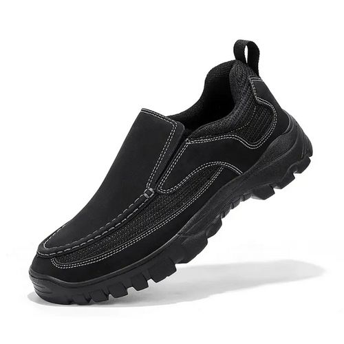 Chaussures orthopédiques en cuir véritable pour hommes