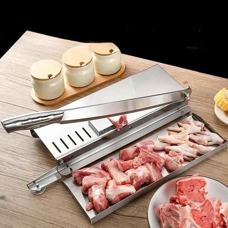 Coupe-os manuel, hachoir à viande en acier inoxydable