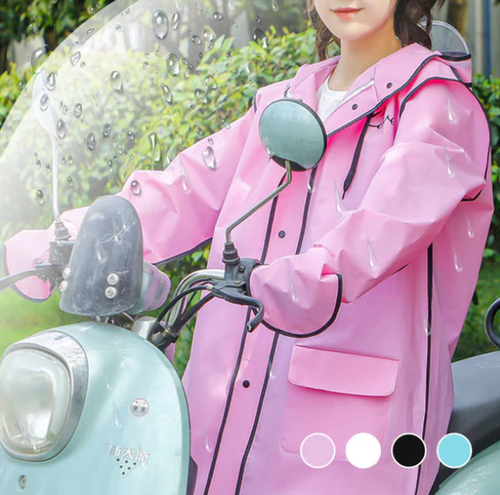 🌧️🥼 Imperméable réutilisable avec capuche (modèle adulte)