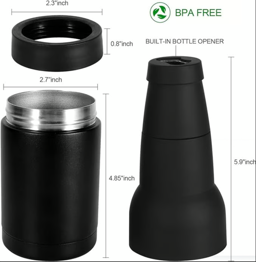 🍺Refroidisseur de bouteilles et de canettes de bière avec ouvre-bière🧊