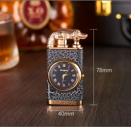 ⌚✨ Vintage Watch Bezel | Windproof Jet Flame Lighter 🔥🚬
