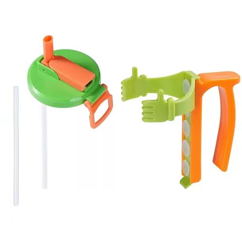 New Product Soda Can Lids and Holders with Spill-proof Lid, Straw, and Can Holder